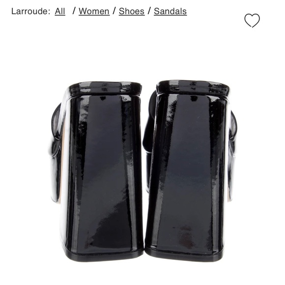 Larroude Dolly mule in soft patent black - Picture 4 of 5